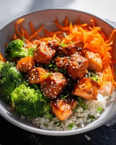 Honey Glazed Salmon Bowls (Quick & Easy!)