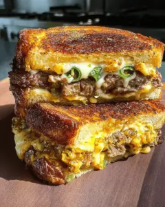 Jalapeño Popper Patty Melts