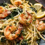 Lemon Garlic Parmesan Shrimp Pasta