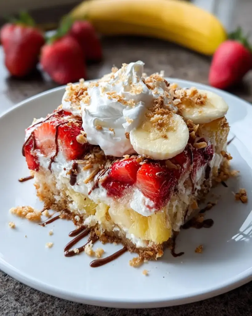 Banana Split Dump Cake