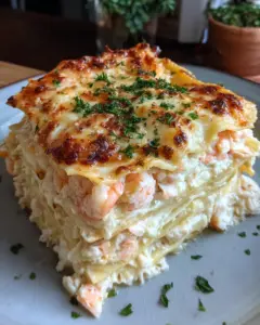 Seafood Lasagna with Shrimp & Crab
