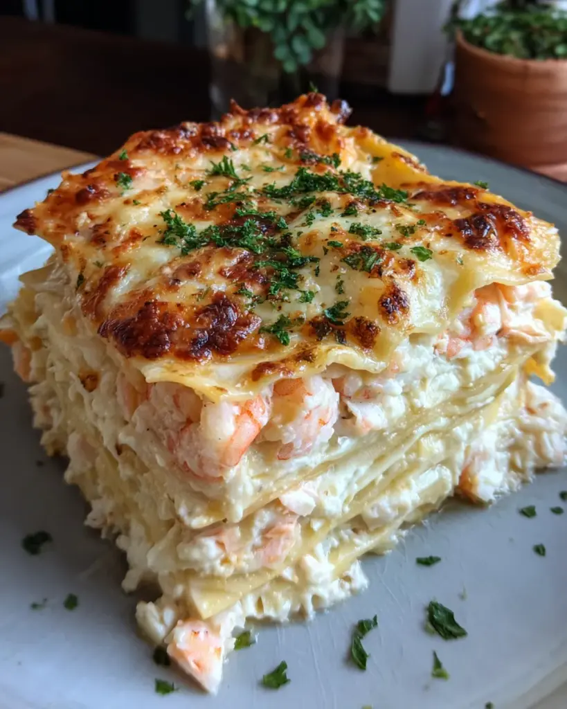 Seafood Lasagna with Shrimp & Crab