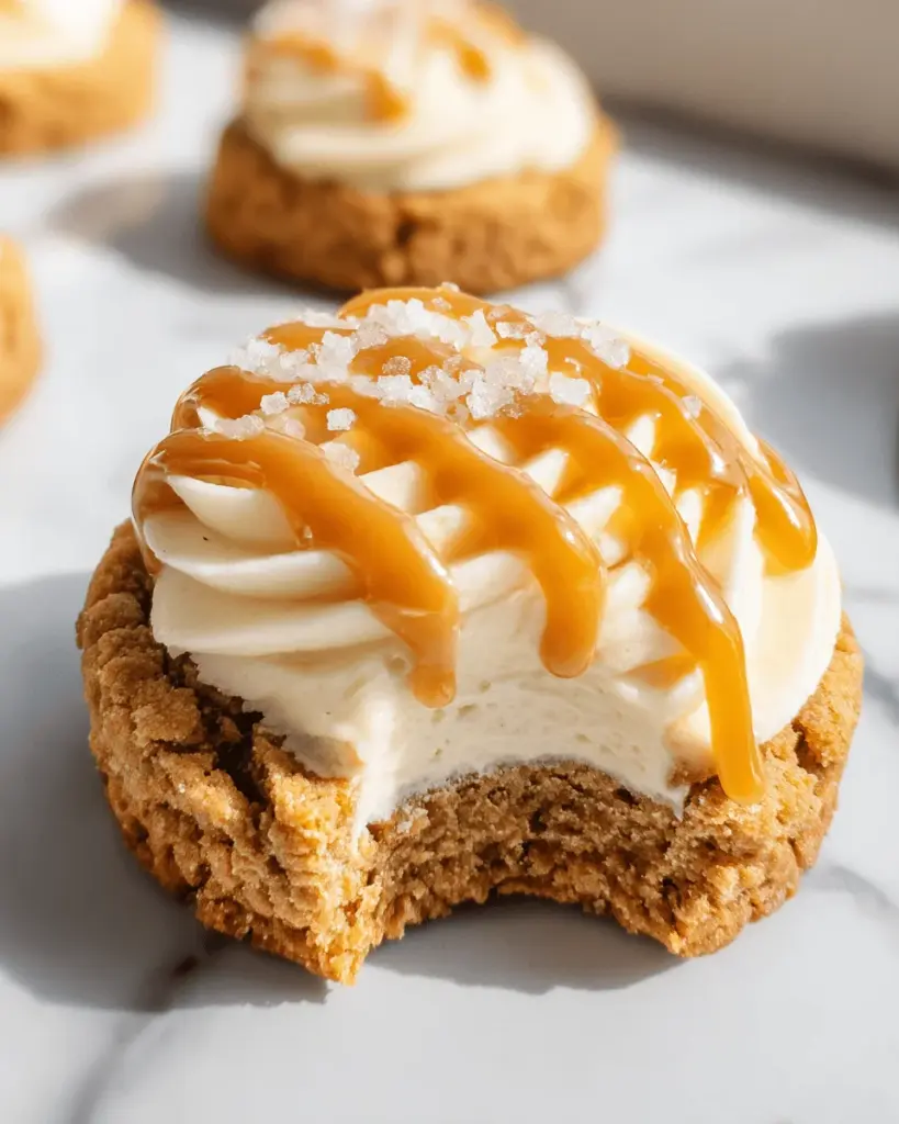 Salted Caramel Cheesecake Cookie (Crumbl Copycat)