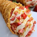 Strawberry Crunch Cheesecake Cones