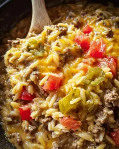 Cheeseburger Orzo