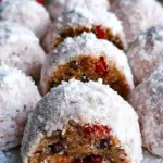 Cherry Snowball Cookies