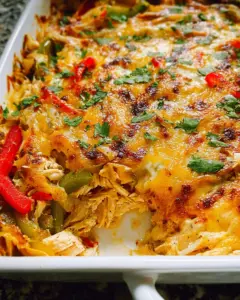 Chicken Fajitas Casserole