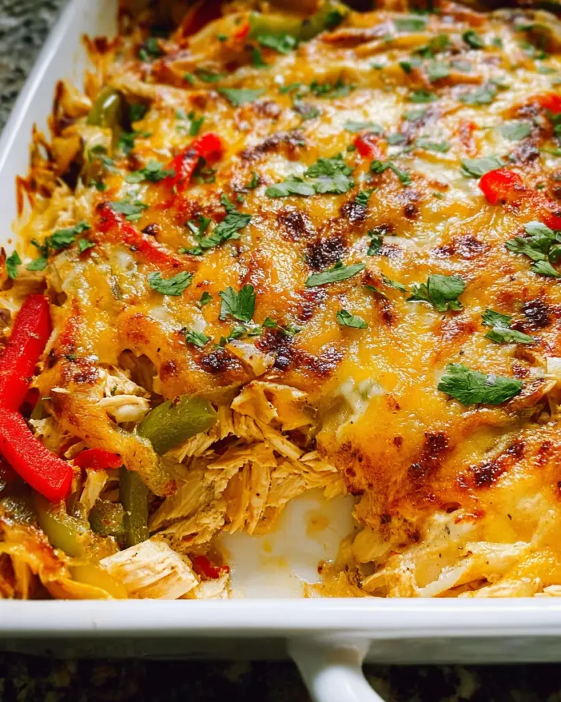 Chicken Fajitas Casserole