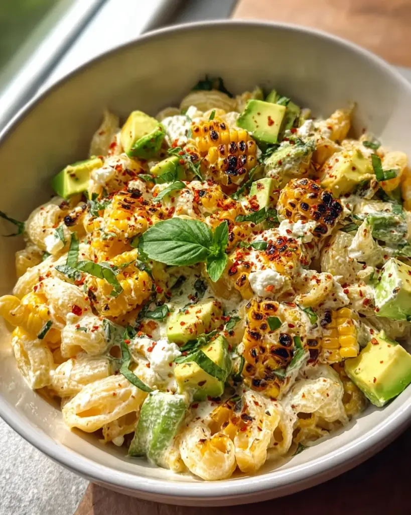 Creamy Street Corn Pasta Salad