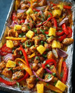 Sheet Pan Hawaiian Chicken