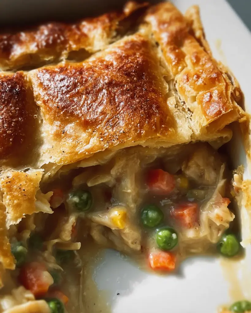 4-Ingredient Dump Chicken Pot Pie