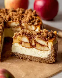 Apple Crumble Cheesecake