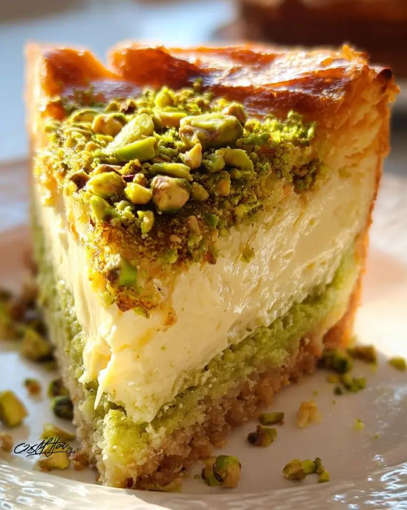 Baklava Pistachio Cheesecake