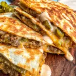 Cheeseburger Quesadillas with Burger Sauce