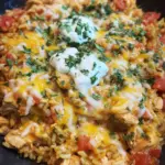 Cheesy Chicken Taco Rice