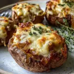Cheesy French Onion Baked Potatoes