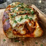 Chicken Parmesan Stuffed Bread Boat Recipe