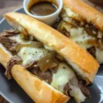 Crockpot French Dip Sandwiches