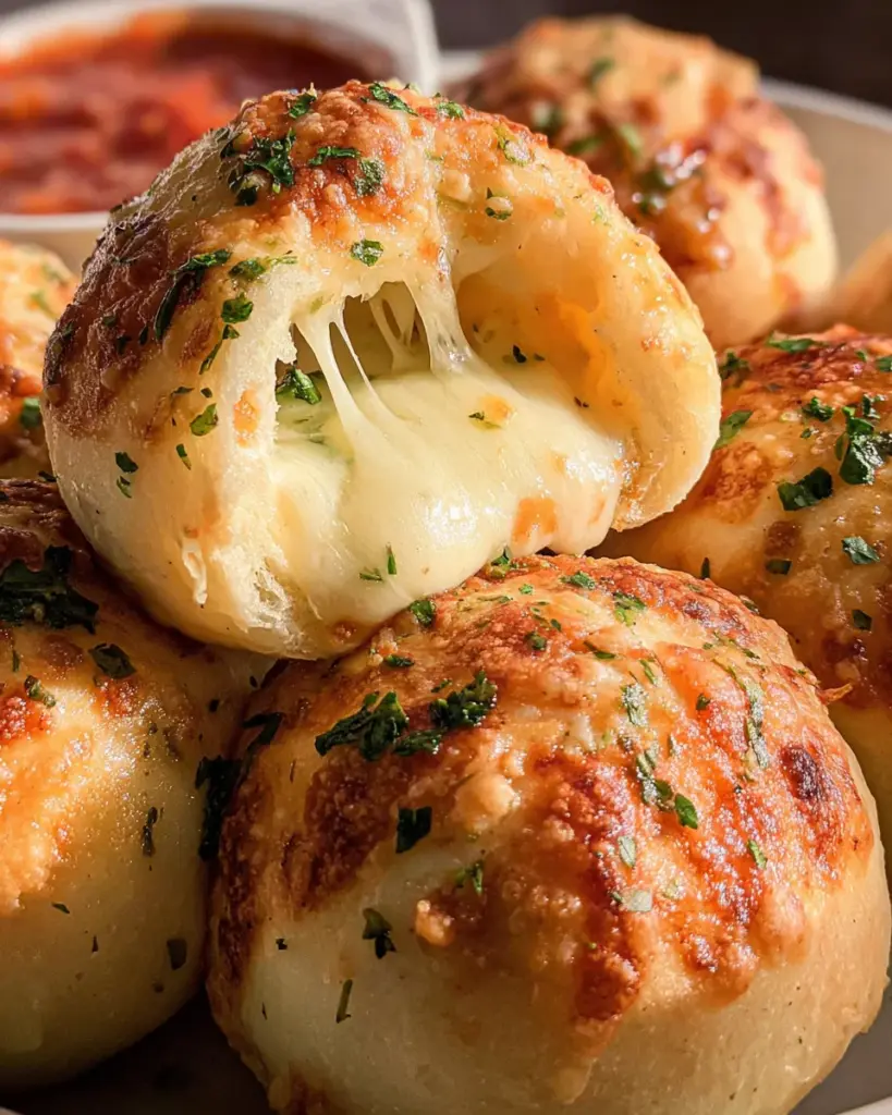 Easy Garlic Cheese Bombs