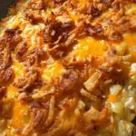 French Onion Chicken Hashbrown Casserole