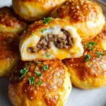 Garlic Parmesan Cheeseburger Bombs Recipe