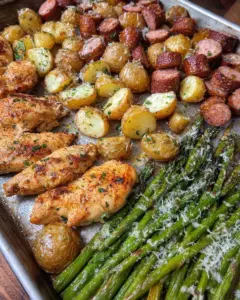 Garlic Parmesan Sheet Pan Chicken and Veggies