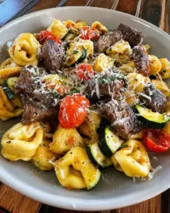 Garlic Parmesan Steak Tortellini