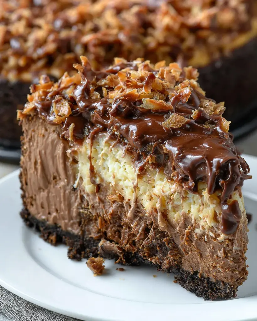 German Chocolate Cheesecake