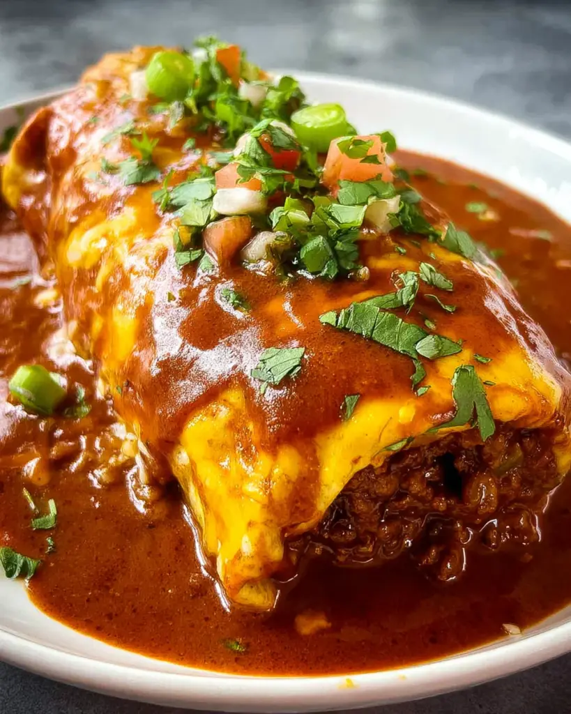 Ground Beef Wet Burrito