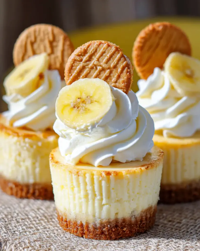 Mini Banana Pudding Cheesecakes