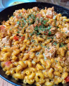 One Pan Chicken Taco Mac