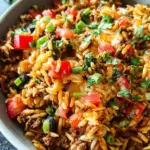 One Pot Cheesy Taco Orzo