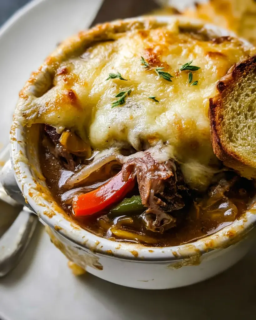 Philly Cheesesteak French Onion Soup