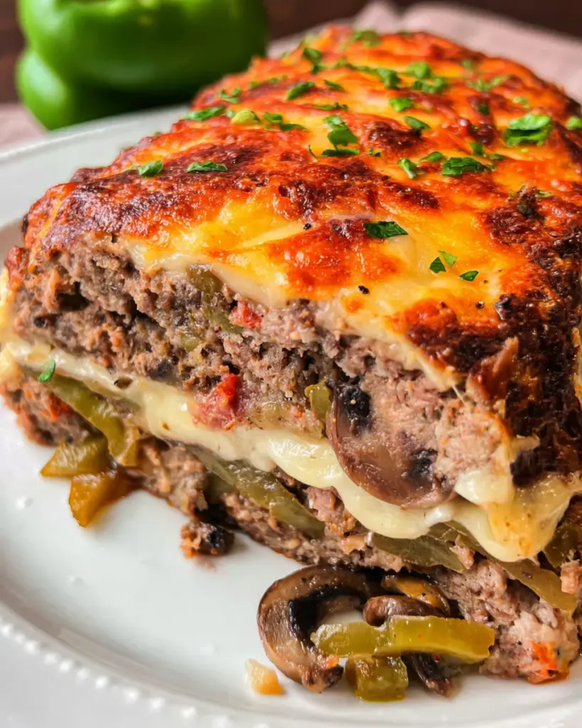 Philly Cheesesteak Meatloaf