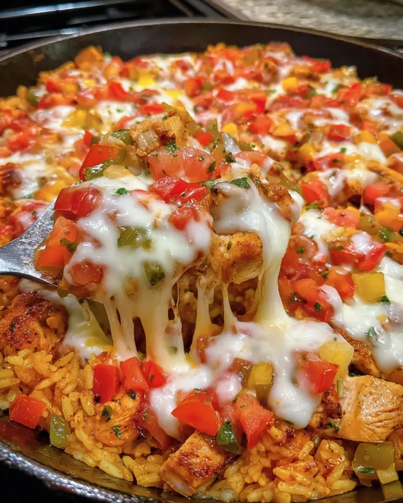 Queso Salsa Chicken & Rice