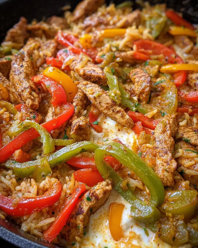 Queso Steak Fajita Skillet