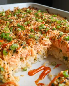 Salmon Sushi Bake