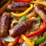 Slow Cooker Sausages with Peppers and Onions