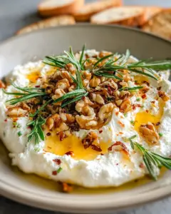 Spicy Ricotta Dip with Hot Honey
