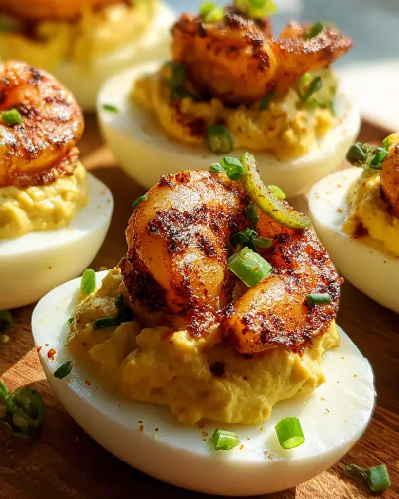 The Best Cajun Shrimp Deviled Eggs Recipe
