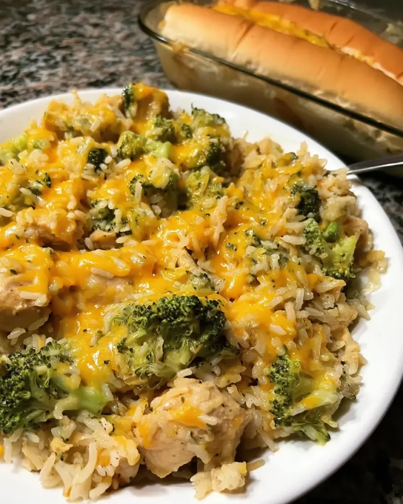 Cheesy Chicken Broccoli and Rice