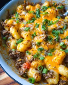 Easy Cheeseburger Gnocchi Skillet