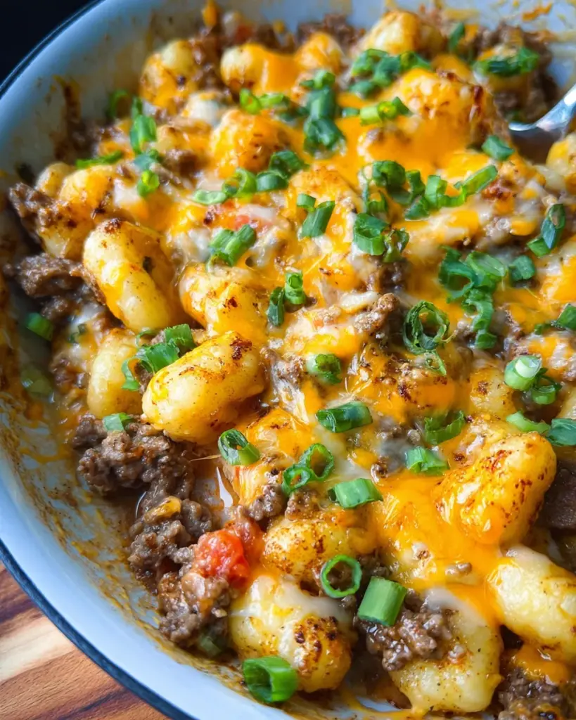 Easy Cheeseburger Gnocchi Skillet