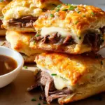 French Dip Stuffed Biscuits
