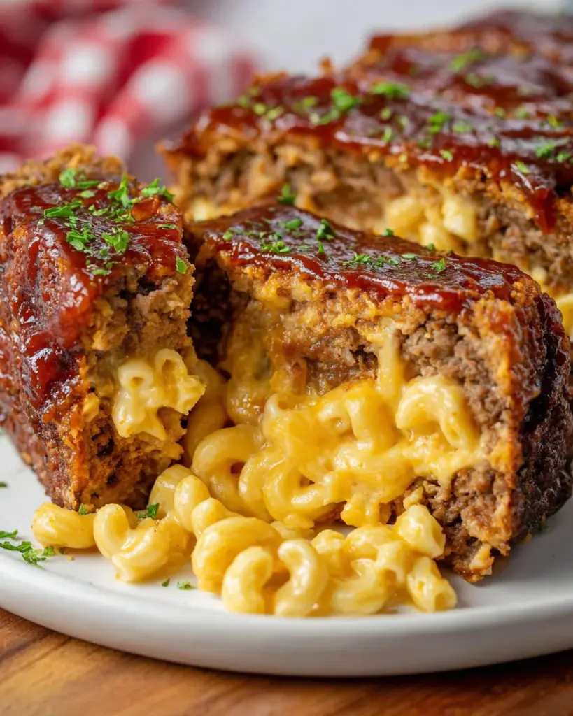 Mac And Cheese Stuffed Meatloaf
