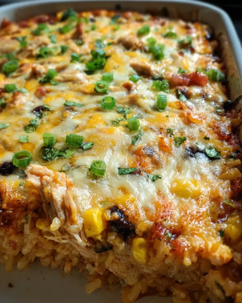Southwest Chicken and Rice Casserole