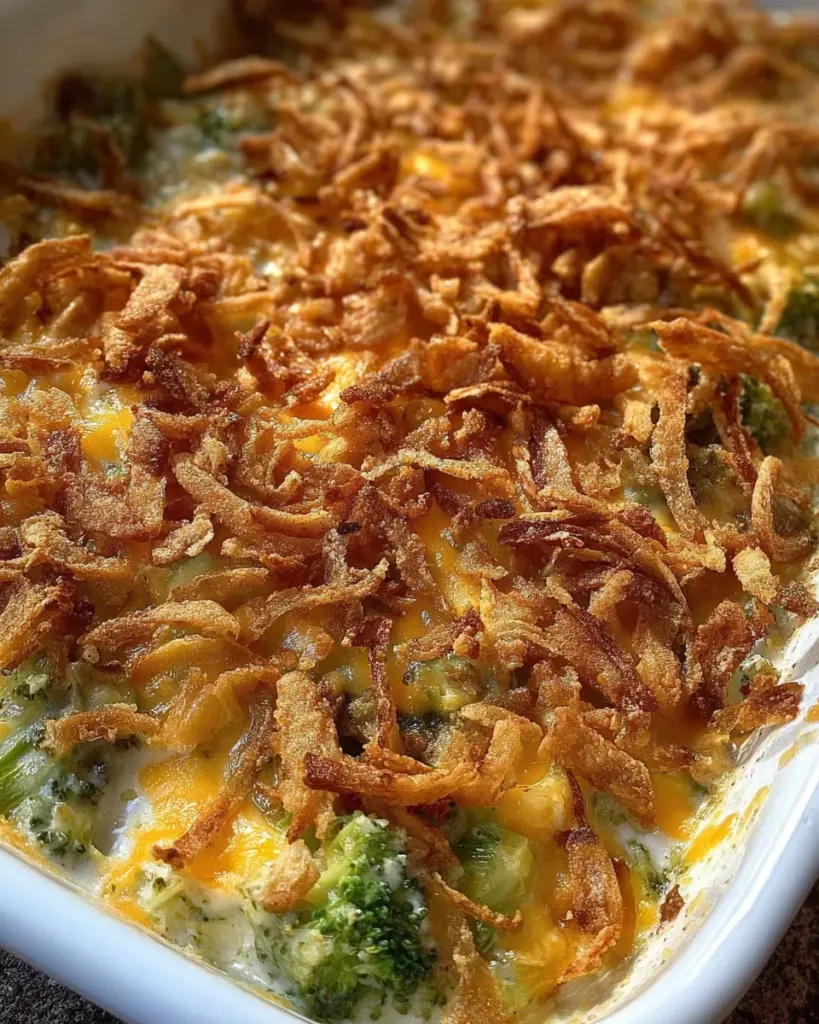 French Onion Broccoli Casserole Recipe