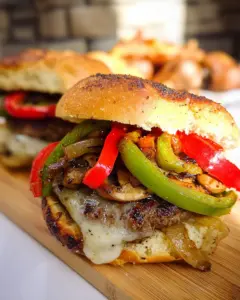 Grilled Philly Burgers