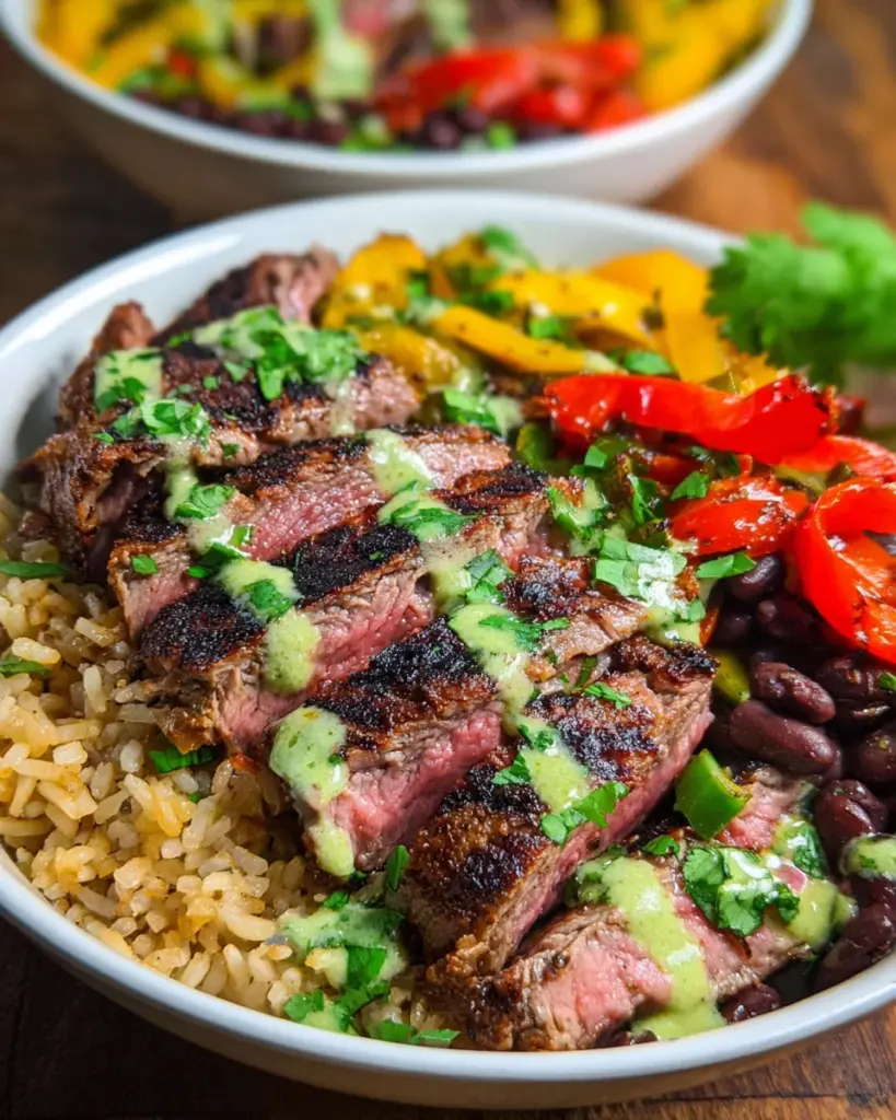 Grilled Steak Burrito Bowls