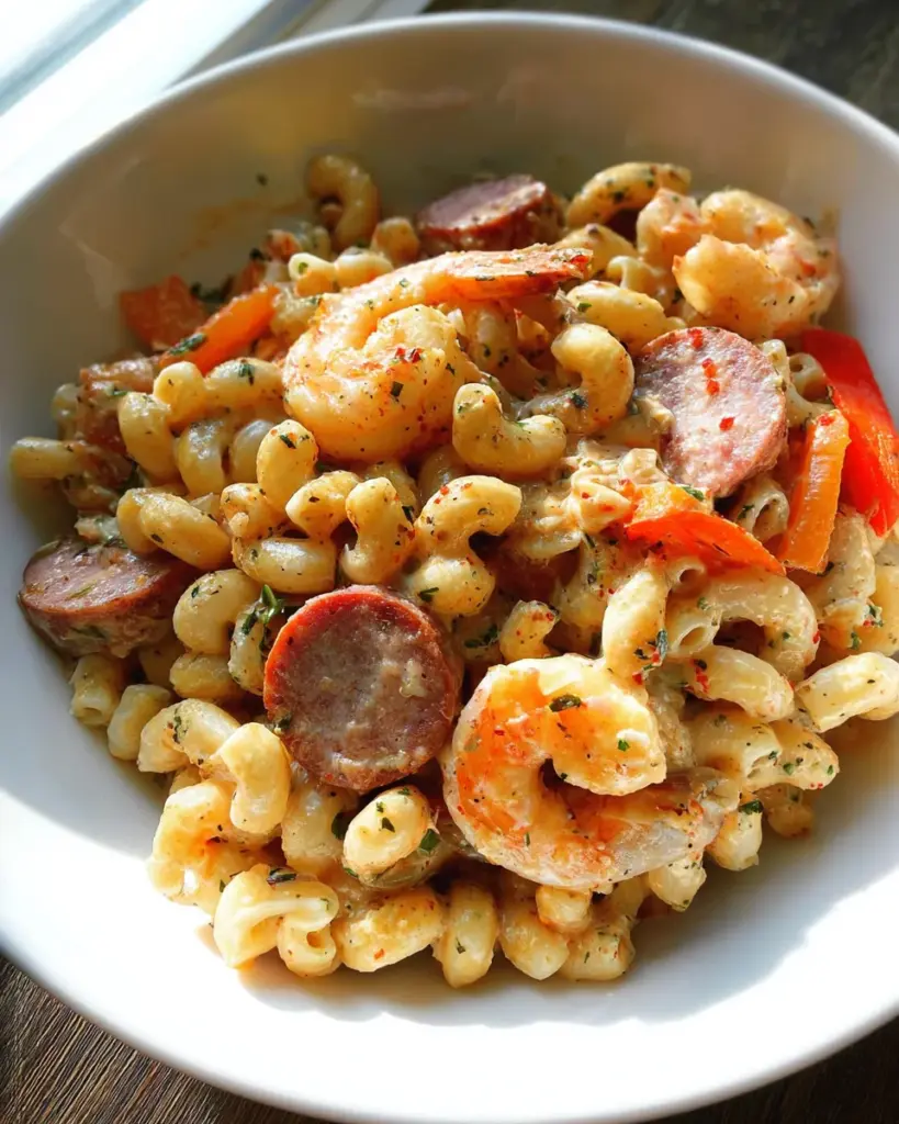 Instant Pot Cajun Sausage and Shrimp Pasta